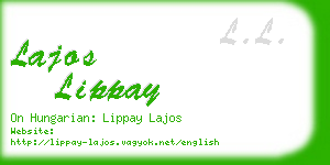 lajos lippay business card